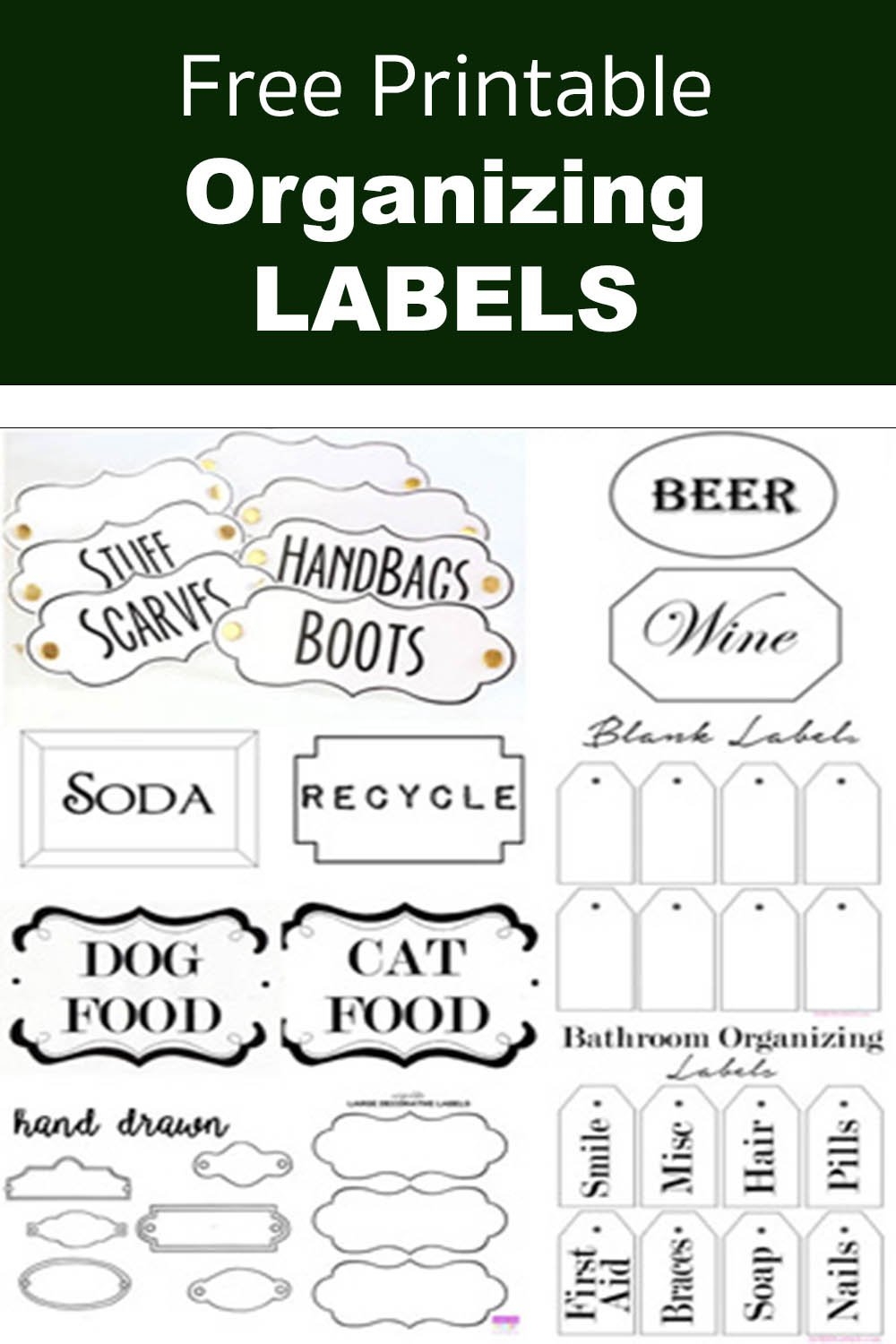 Free Printable Label Templates For Organizing