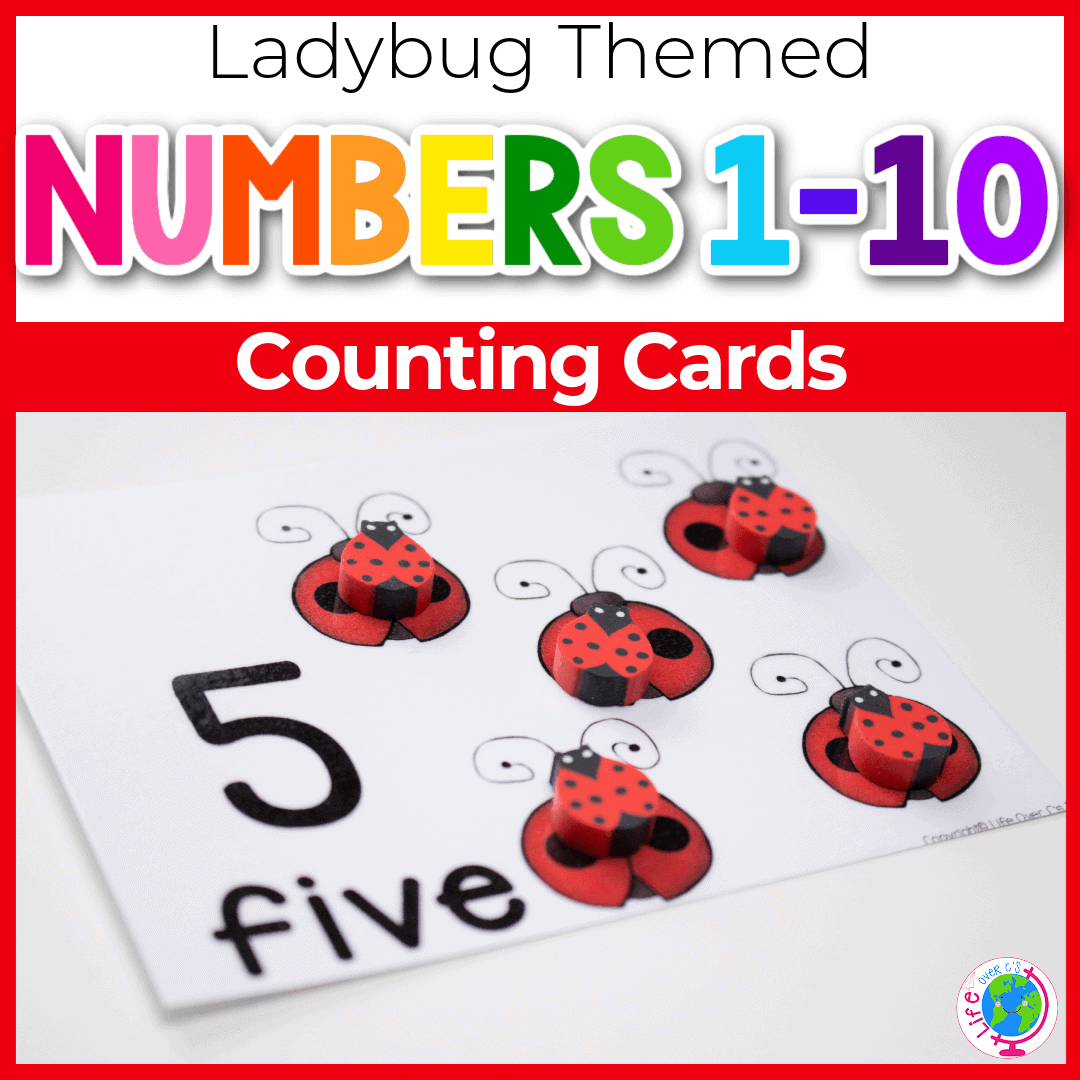 Free Printable Ladybug Numbers Template