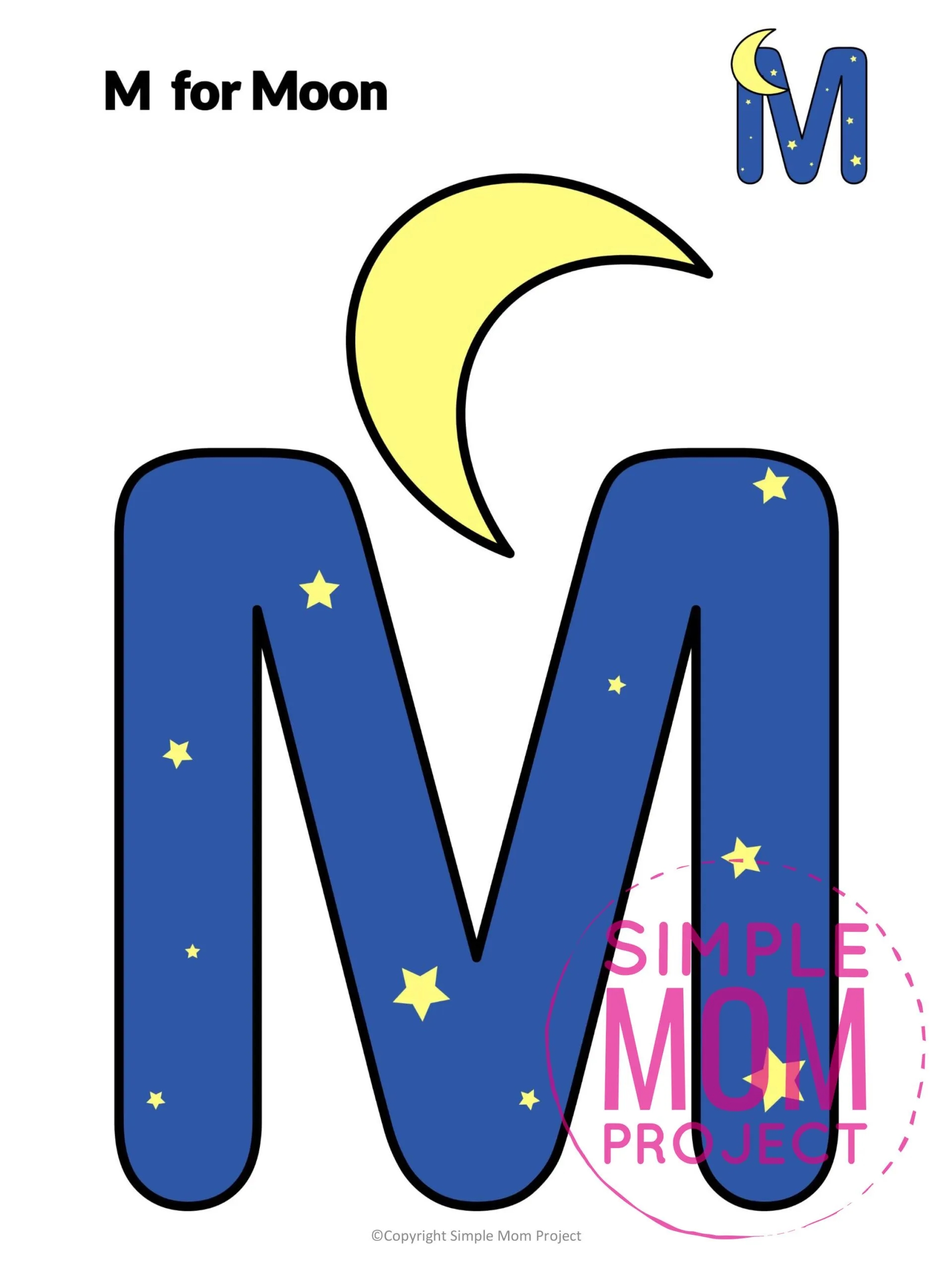 Free Printable Letter M Craft Template Simple Mom Project Free Printable Letter M Craft Template Simple Mom Project