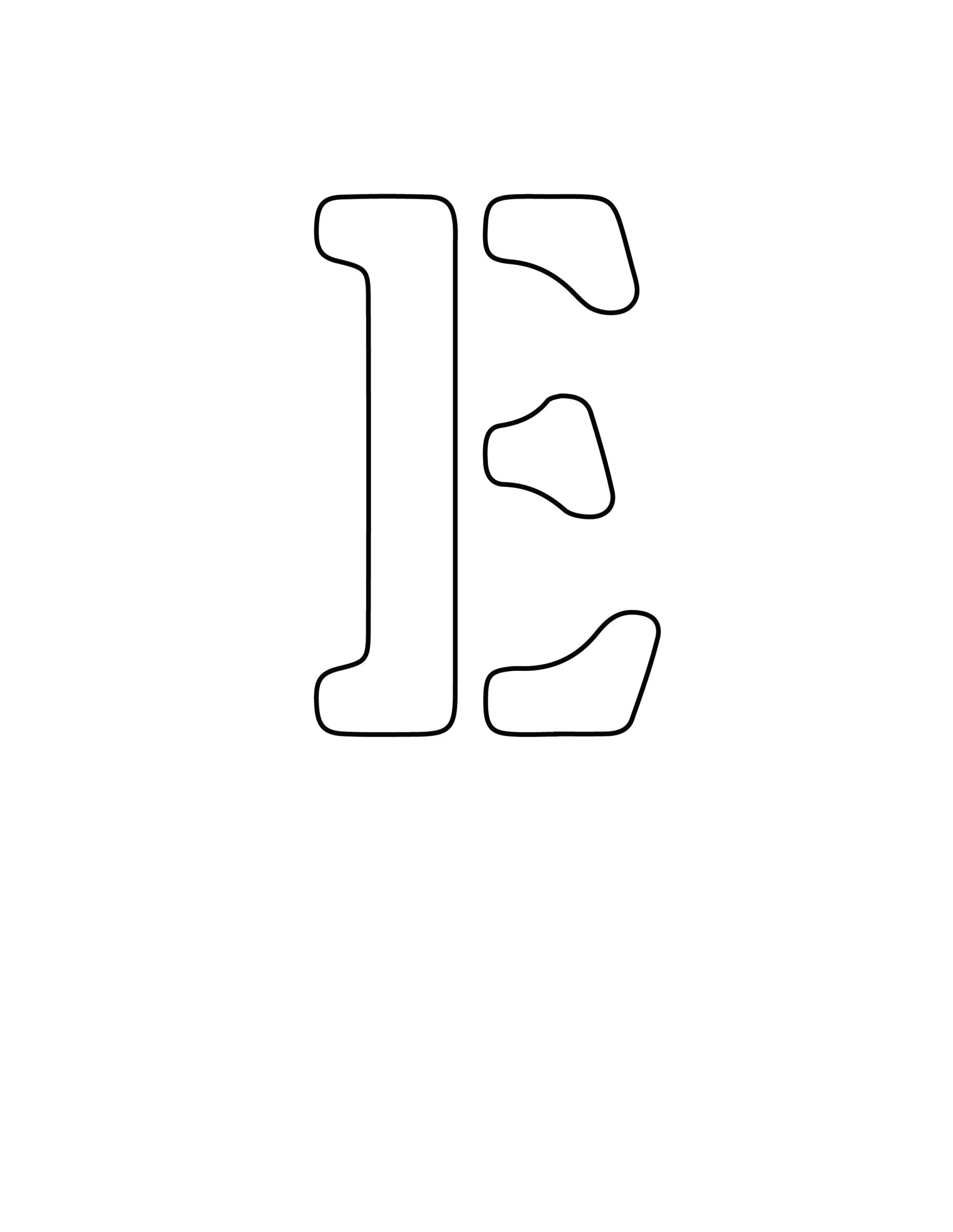 Free Printable Letter Stencils Letter E Stencil Free Printable Letter Stencils Letter E Stencil