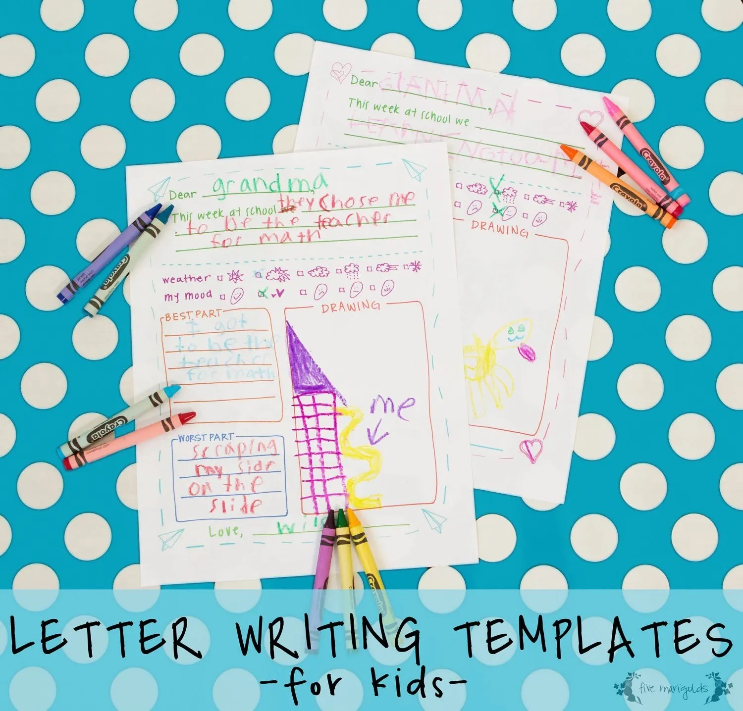 Free Printable Letter Templates For Kids Free Printable Letter Templates For Kids