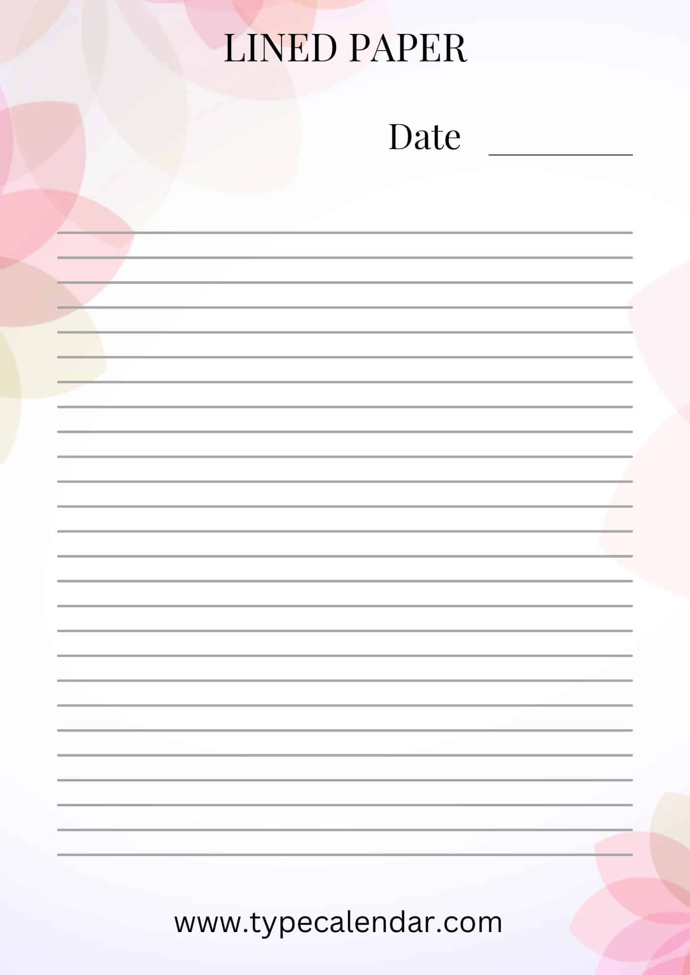 Free Printable Lined Paper Templates Word PDF Editable Free Printable Lined Paper Templates Word PDF Editable