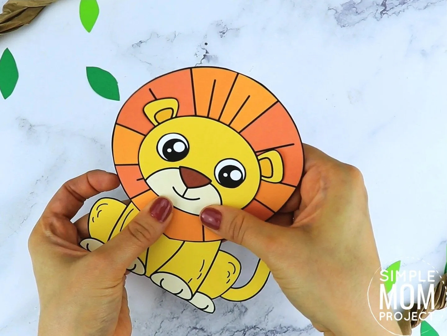 Free Printable Lion Craft Template Simple Mom Project