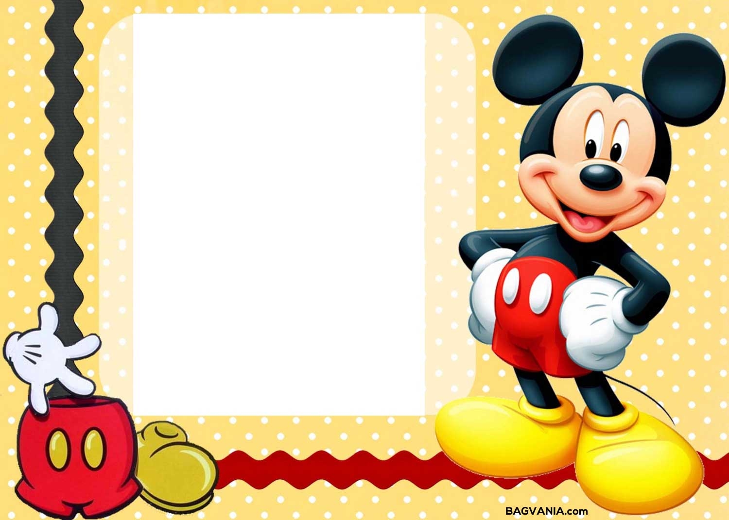 Free Printable Mickey Mouse Template