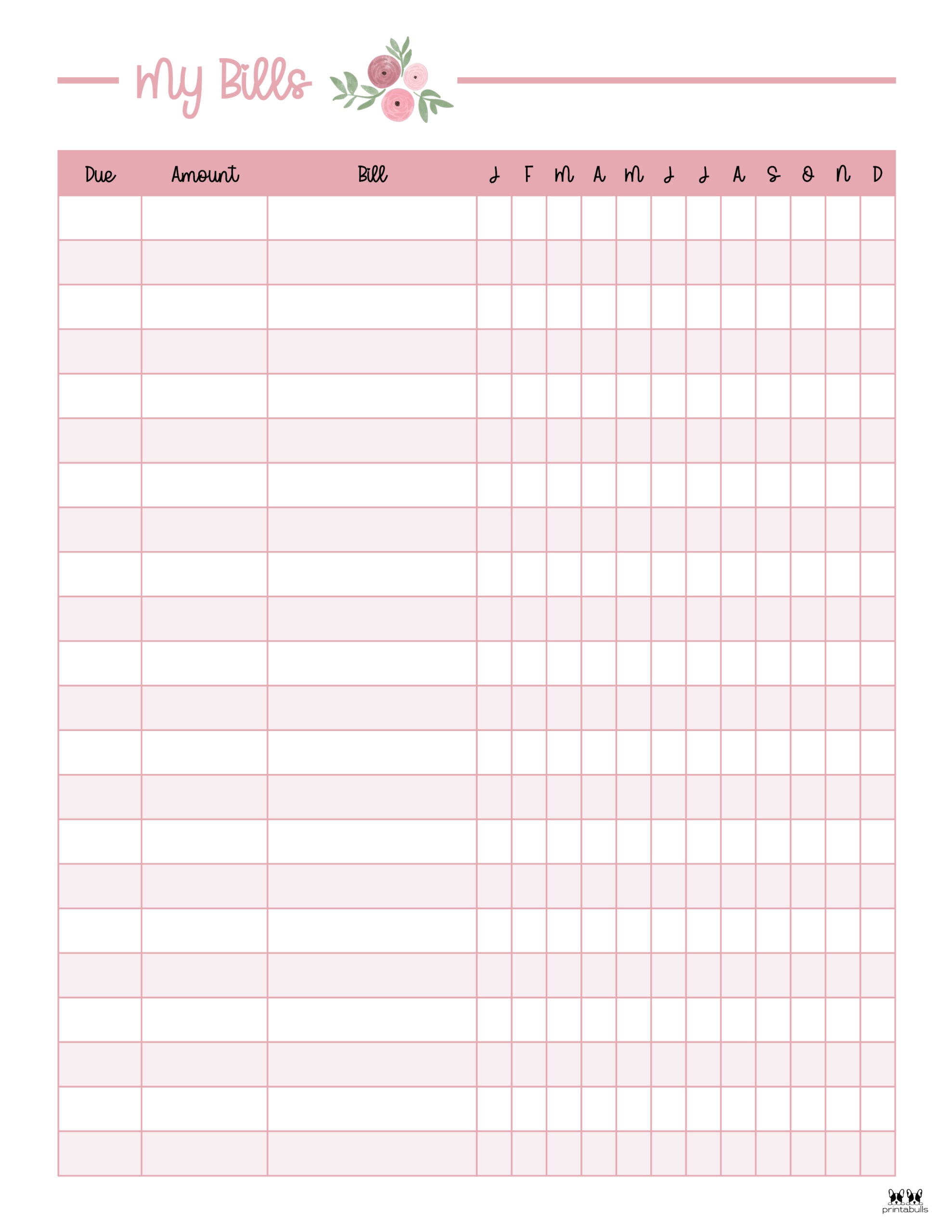 Free Printable Payment Log Template