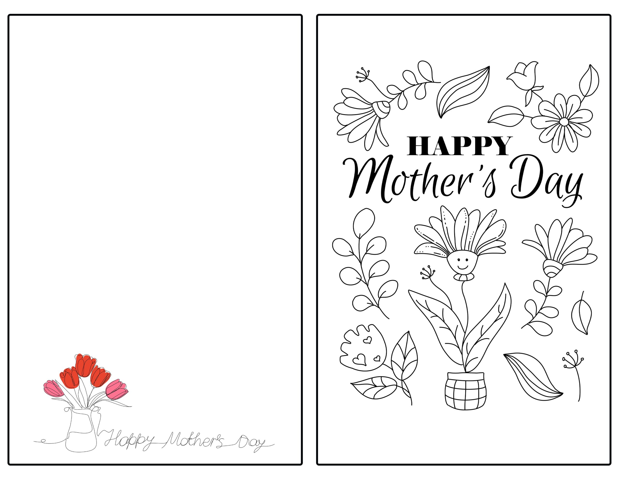 Free Printable Mothers Day Cards To Color For Kids Happy Worksheets Library Free Printable Mothers Day Cards To Color For Kids Happy Worksheets Library