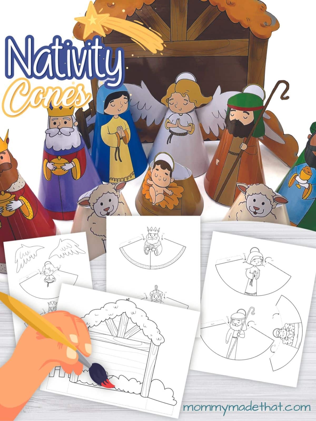 Free Printable Nativity Scene Template