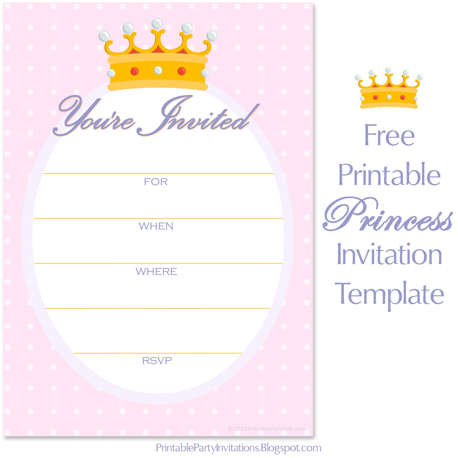 Free Printable Party Invitations Free Invitations For A Princess Free Printable Party Invitations Free Invitations For A Princess