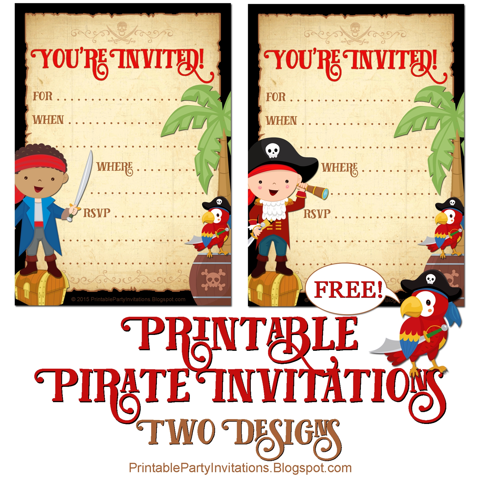 Free Printable Party Invitations Free Printable Pirate Invite Free Printable Party Invitations Free Printable Pirate Invite