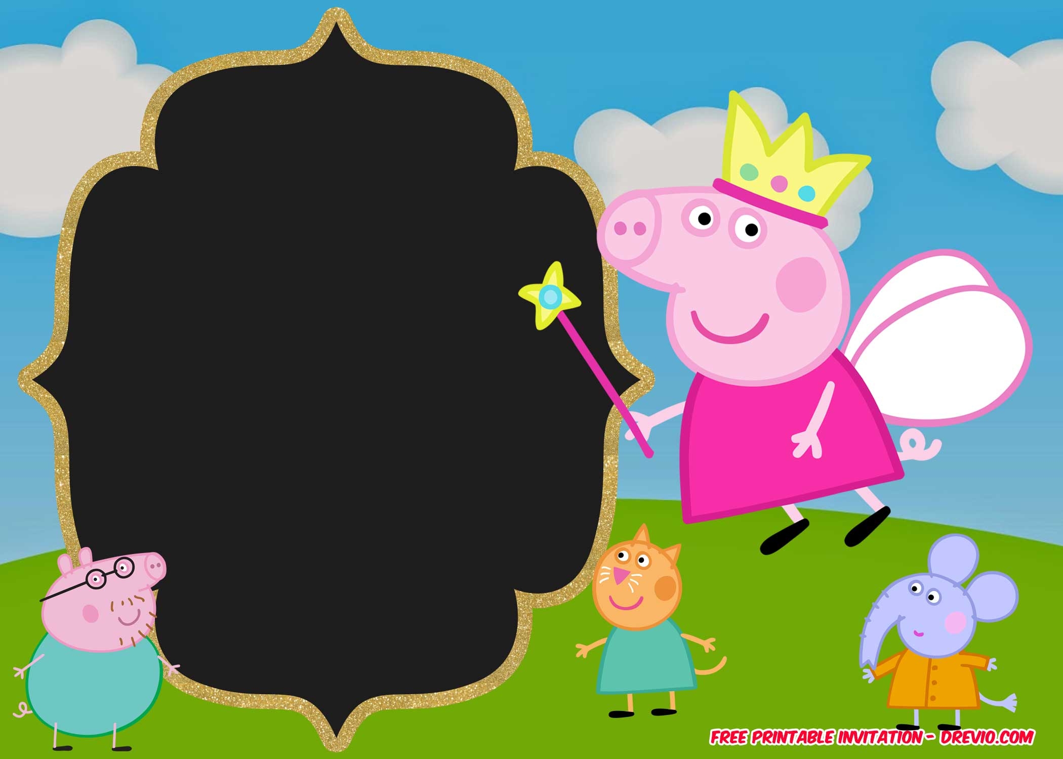 Free Printable Peppa Pig Template