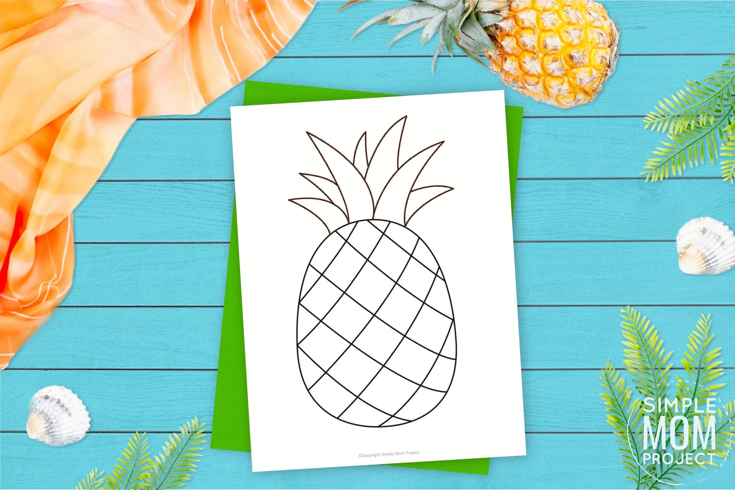 Free Printable Pineapple Craft Template