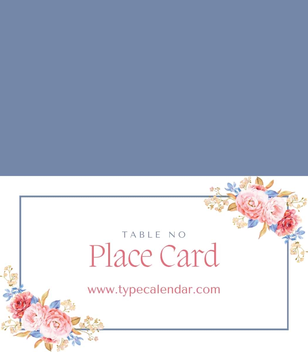 Free Printable Place Cards Templates