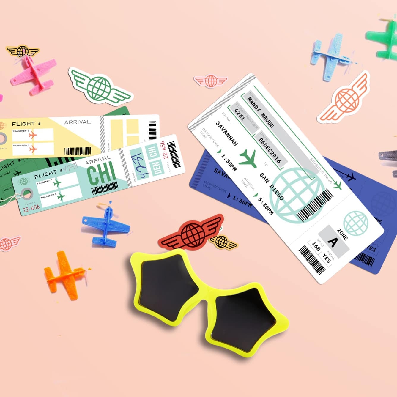 Free Printable Plane Tickets An Instant Travel Surprise 