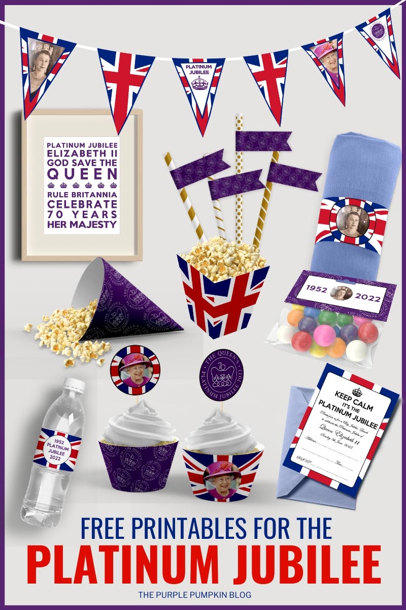 Free Printable Platinum Jubilee Decorations Flags Paper Chains U0026 More 