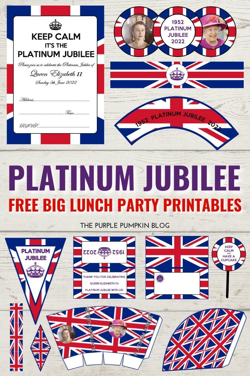 Free Printable Platinum Jubilee Decorations Flags Paper Chains U0026 More 