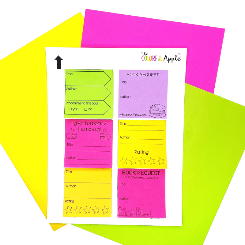 FREE Printable Post It Note Template For The Classroom FREE Printable Post It Note Template For The Classroom