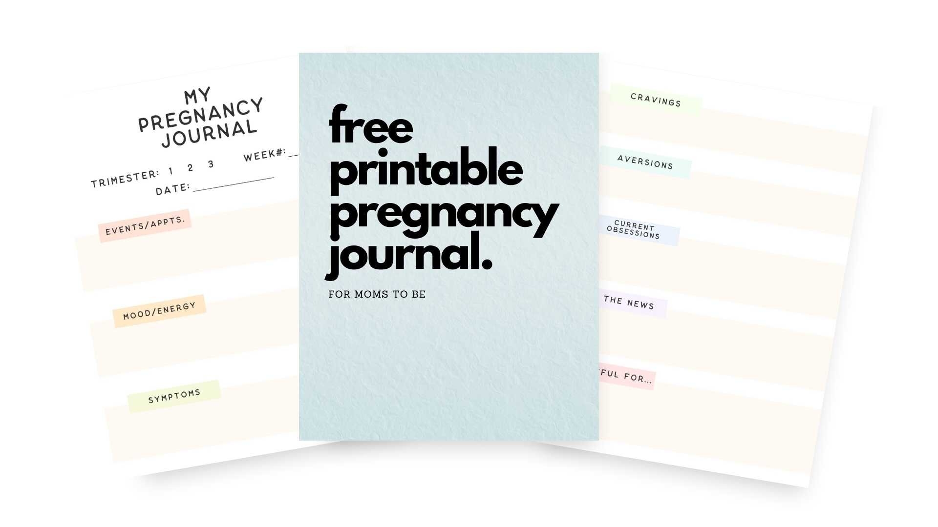 Free Printable Pregnancy Journal Template Milkology 