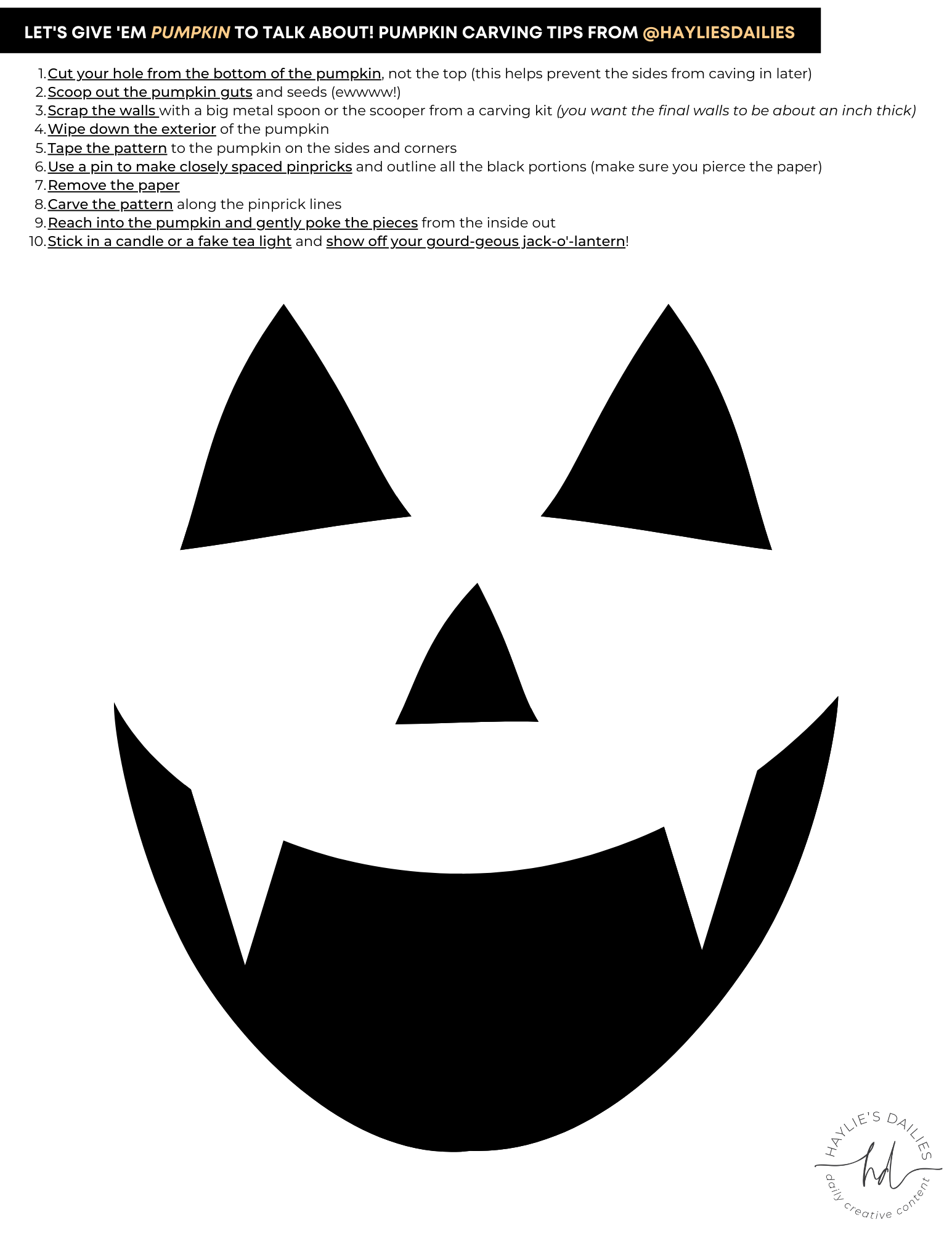 Free Printable Pumkin Carving Templates Free Printable Pumkin Carving Templates