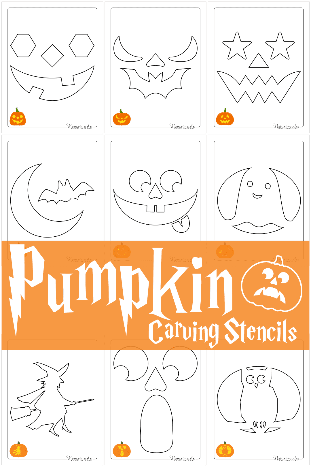 Free Printable Pumpkin Carving Templates Witch