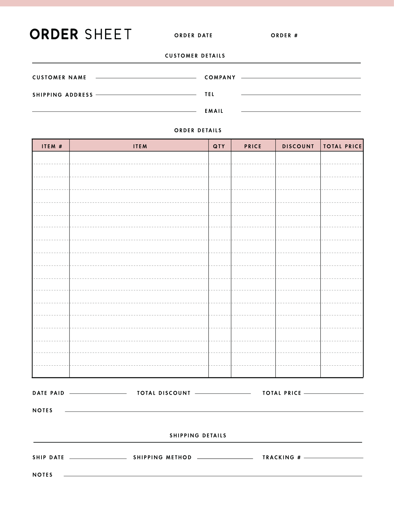 FREE Printable Purchase Order Template World Of Printables FREE Printable Purchase Order Template World Of Printables