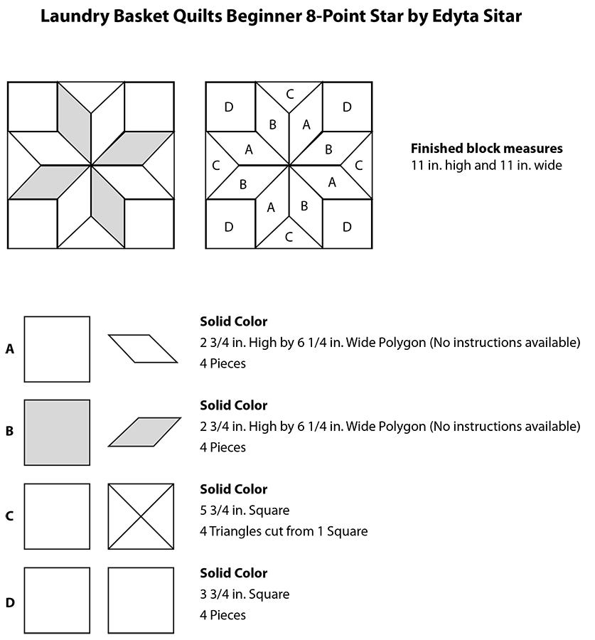 Free Printable Quilt Block Template 2