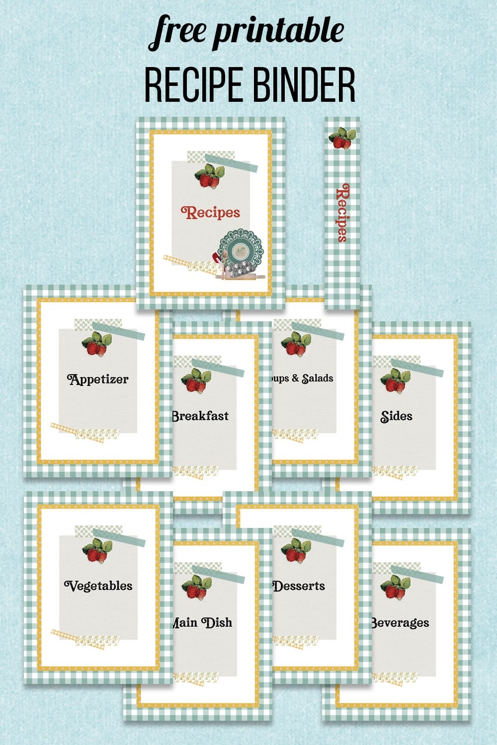 Free Printable Recipe Binder Free Printable Recipe Binder