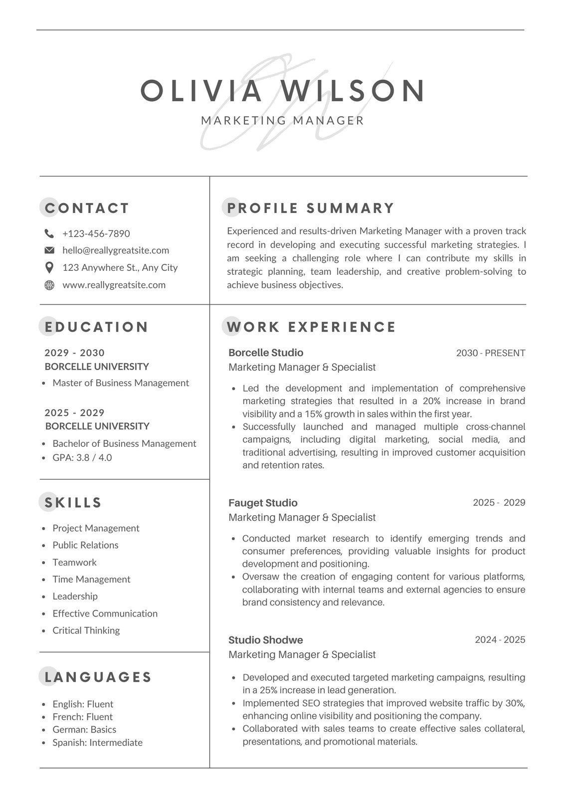 Free Printable Resume Templates You Can Customize Canva