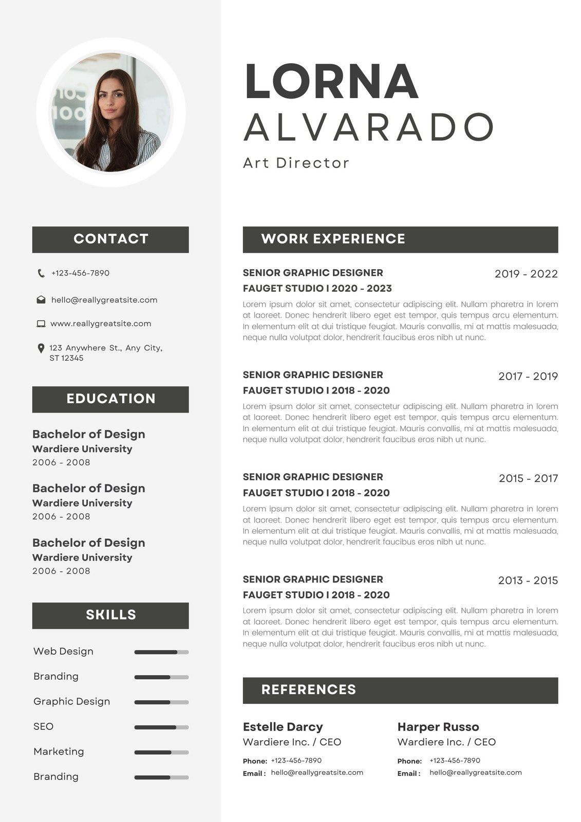 Free Printable Resume Builder Templates