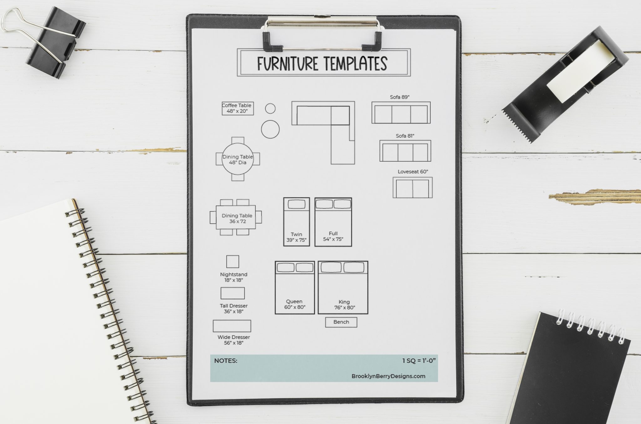 Free Printable Room Planner Brooklyn Berry Designs
