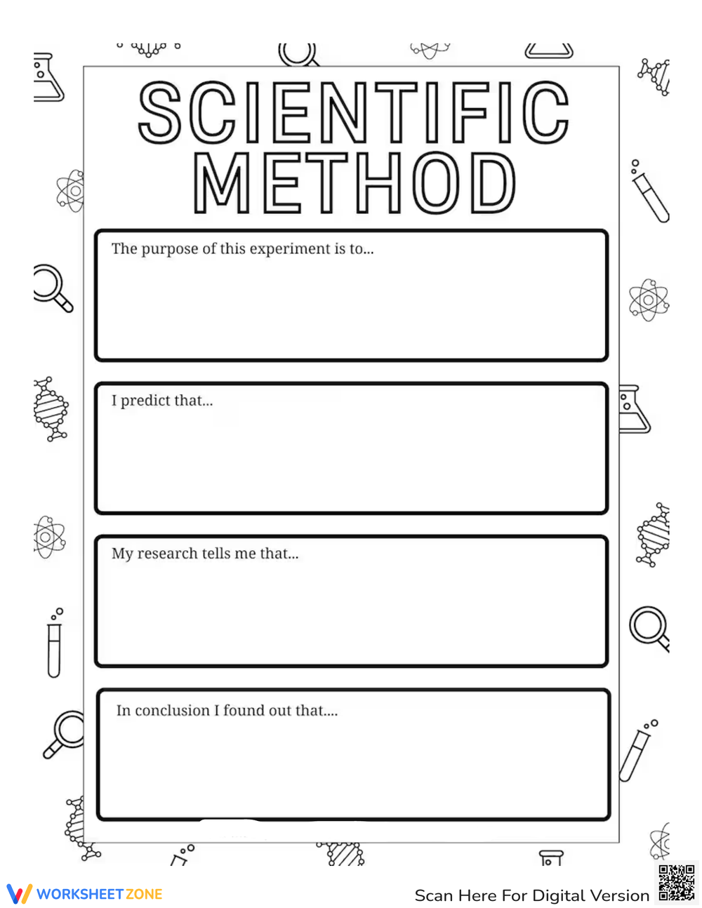 Free Printable Scientific Method Worksheets For Students Worksheets Library
