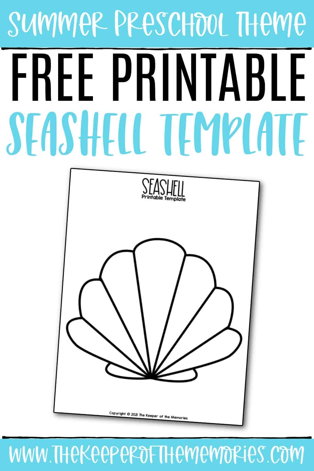 Free Printable Seashell Theme Background Template