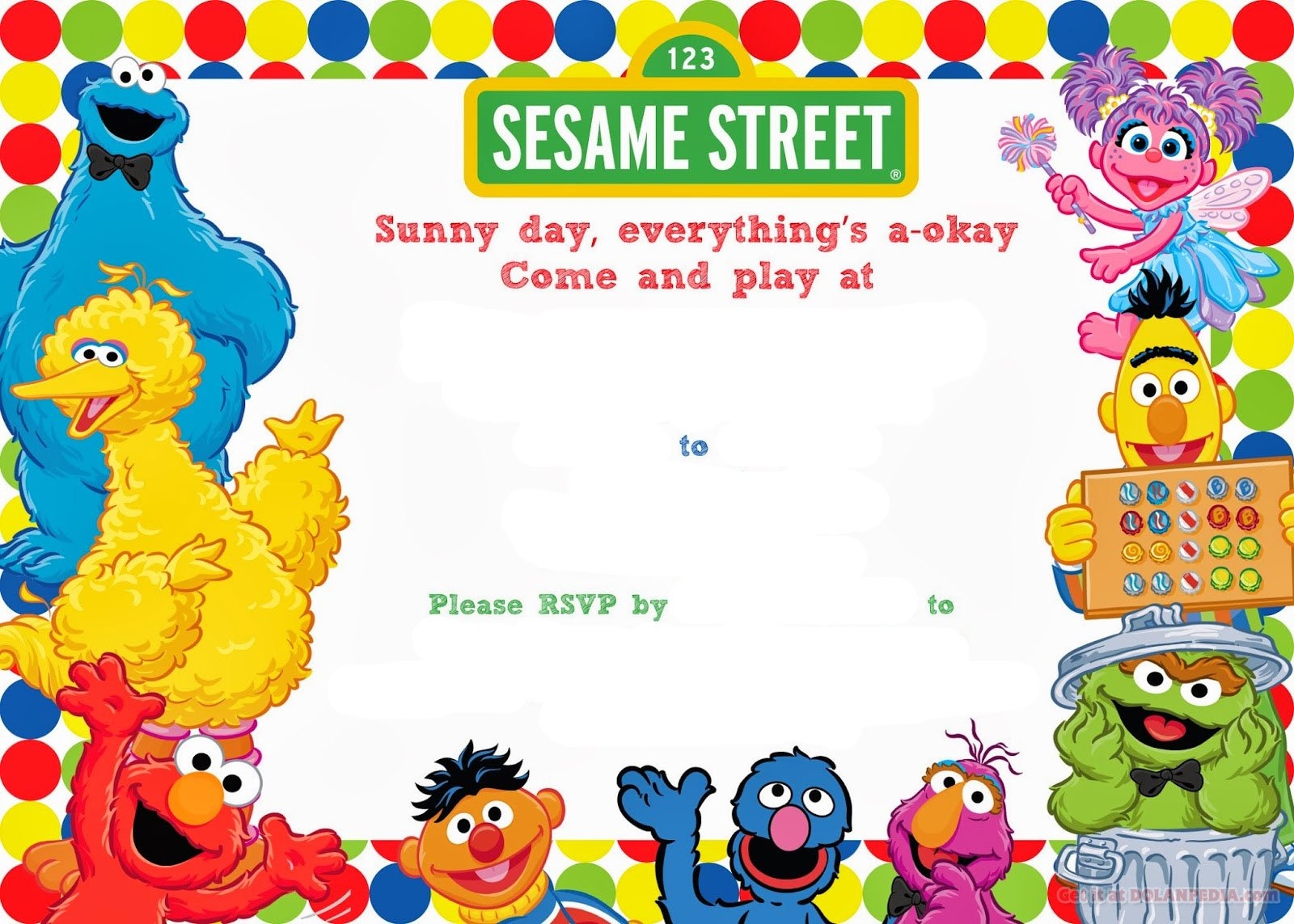 Free Printable Sesame Street Templates