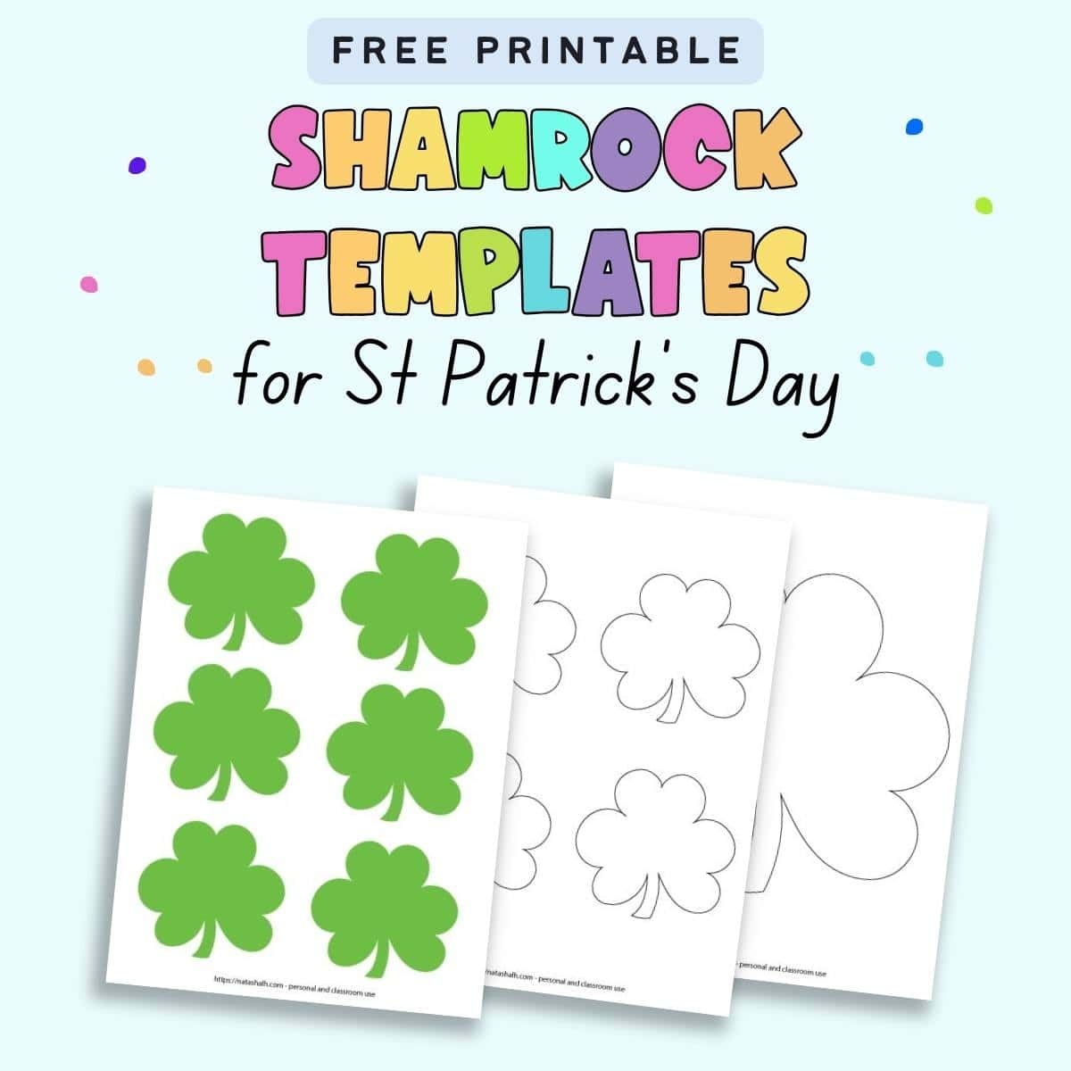 Free Printable Shamrock Writing Template
