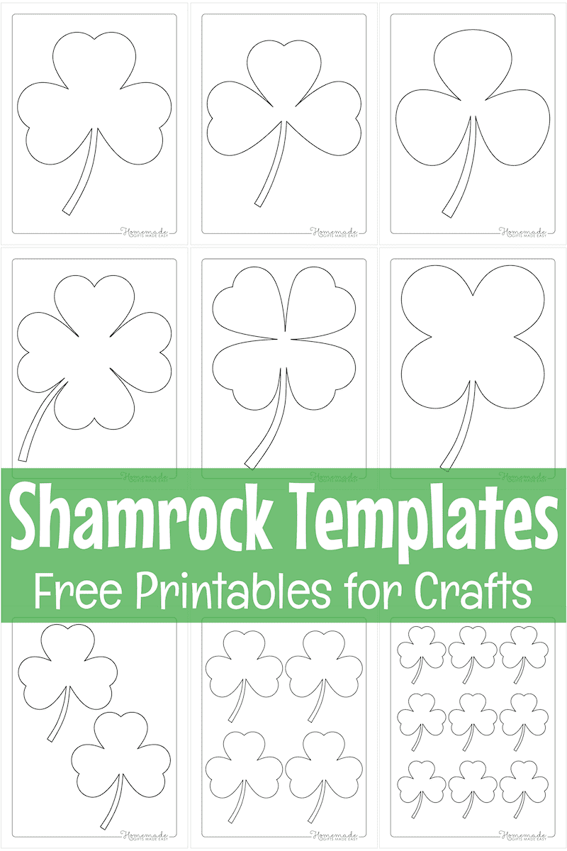 Free Printable Shamrock Template Pdf Word