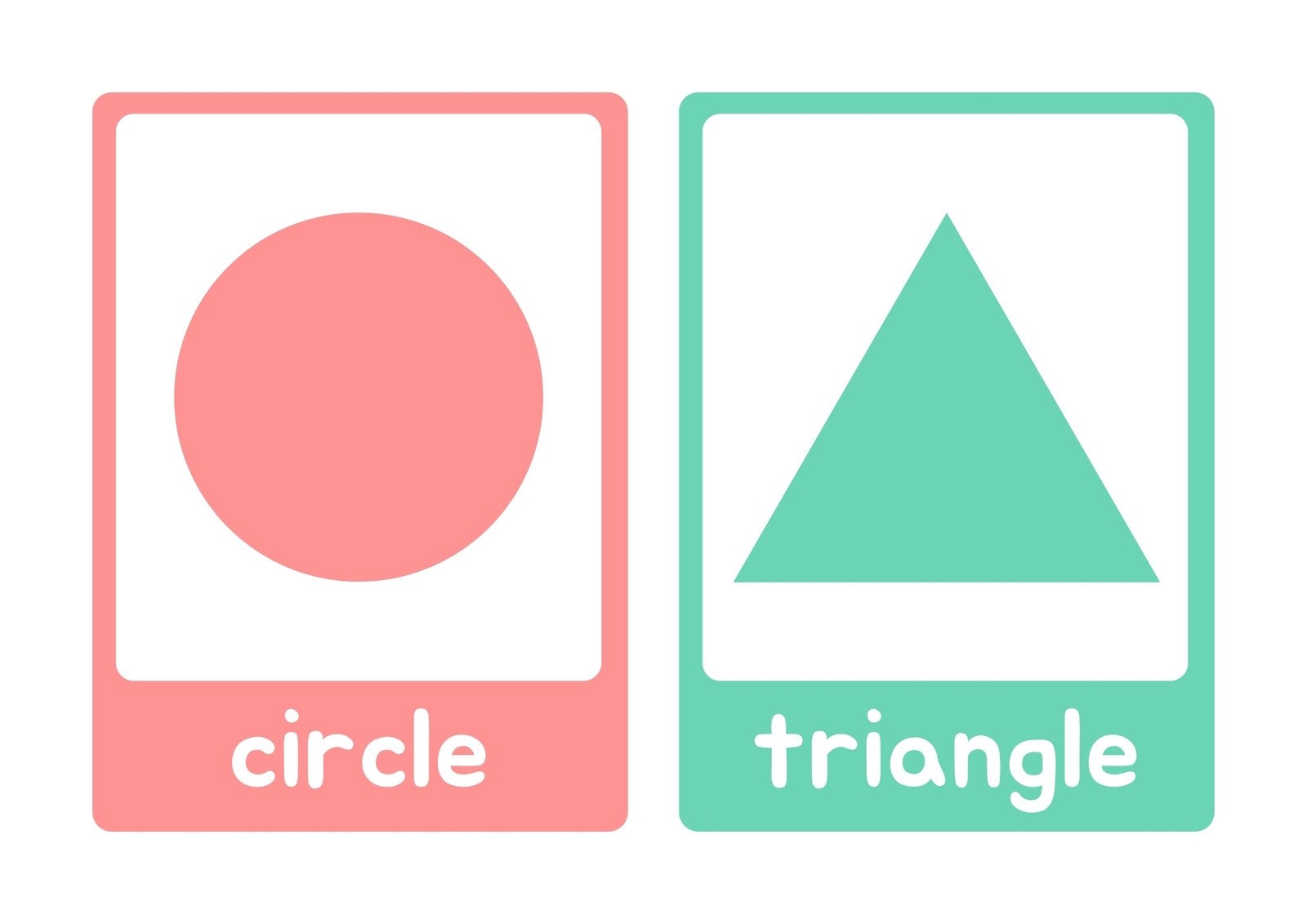 Free Printable Shapes Flashcards Templates Canva