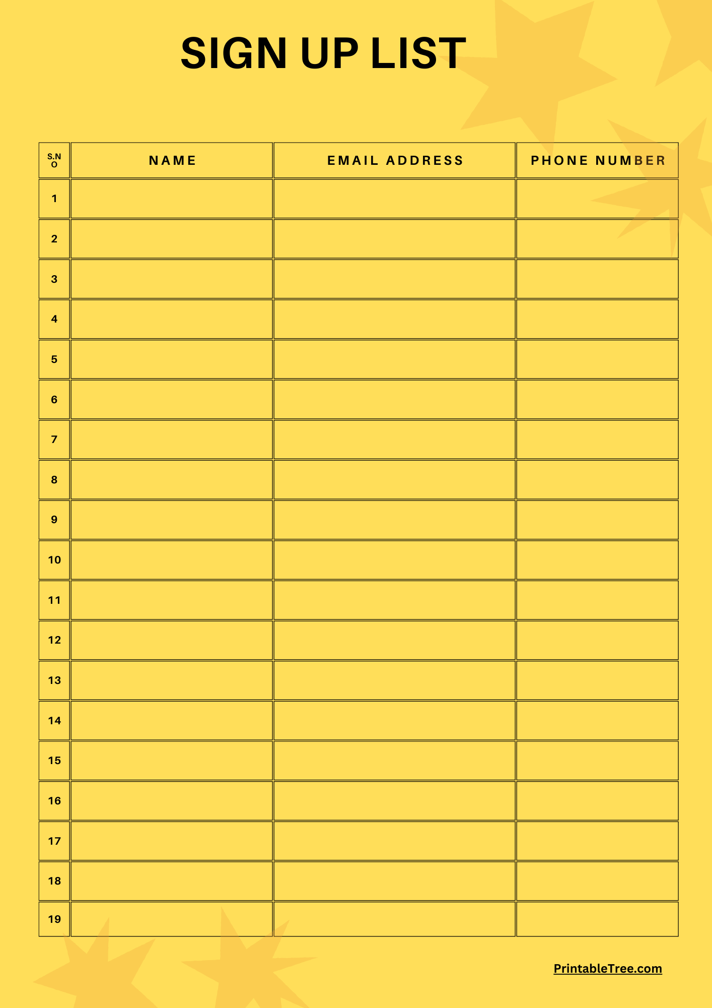 Free Printable Sign-In Sheet Template Free Printable Sign-In Sheet Template