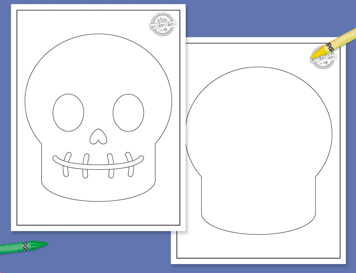 Free Printable Preschool Skull Template