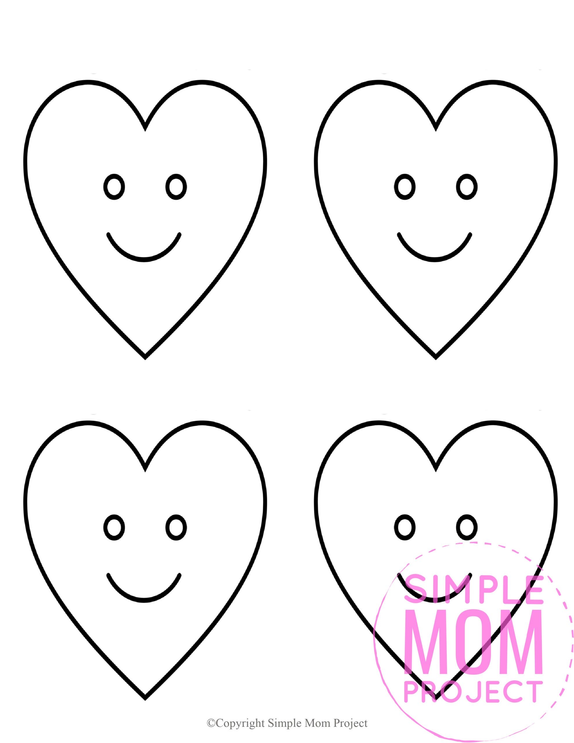 Free Printable Small Heart Template