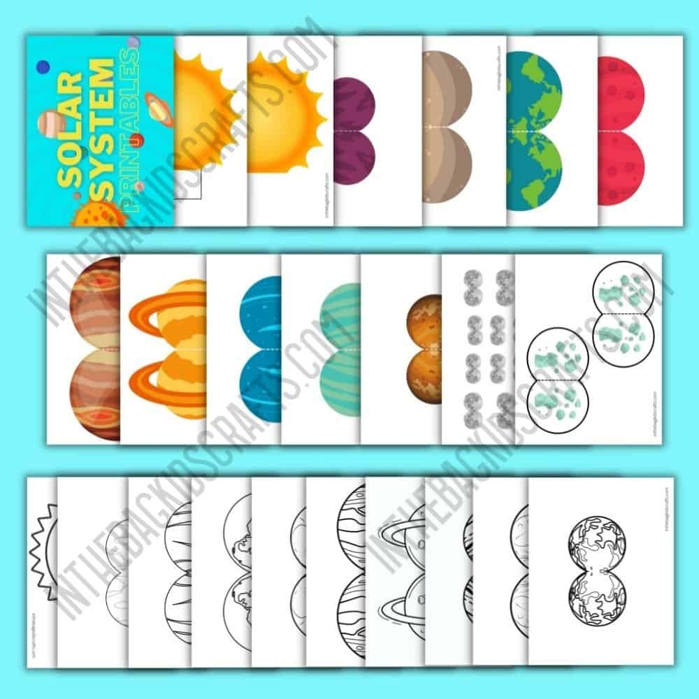 Free Printable Solar System Cut Outs In The Bag Kids Crafts