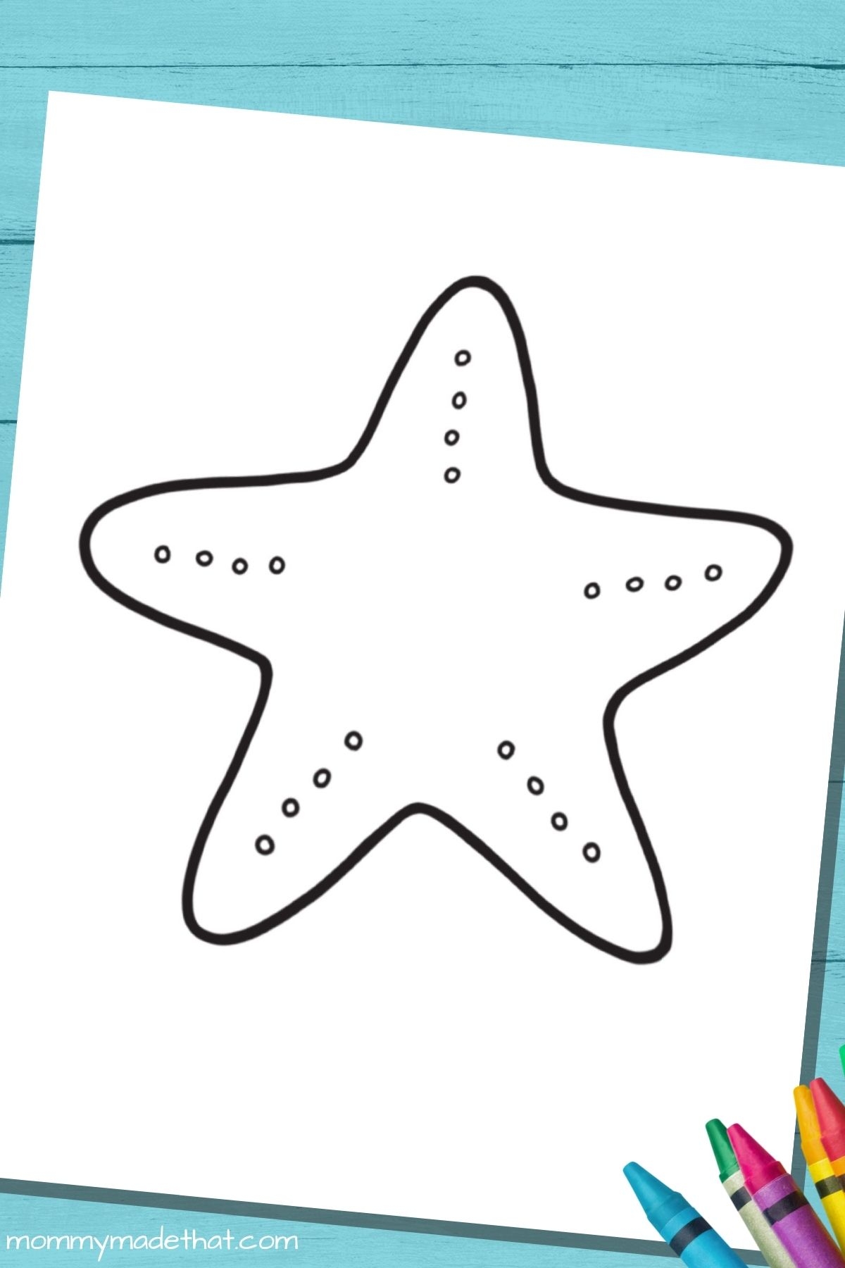 Free Printable Sea Star Template