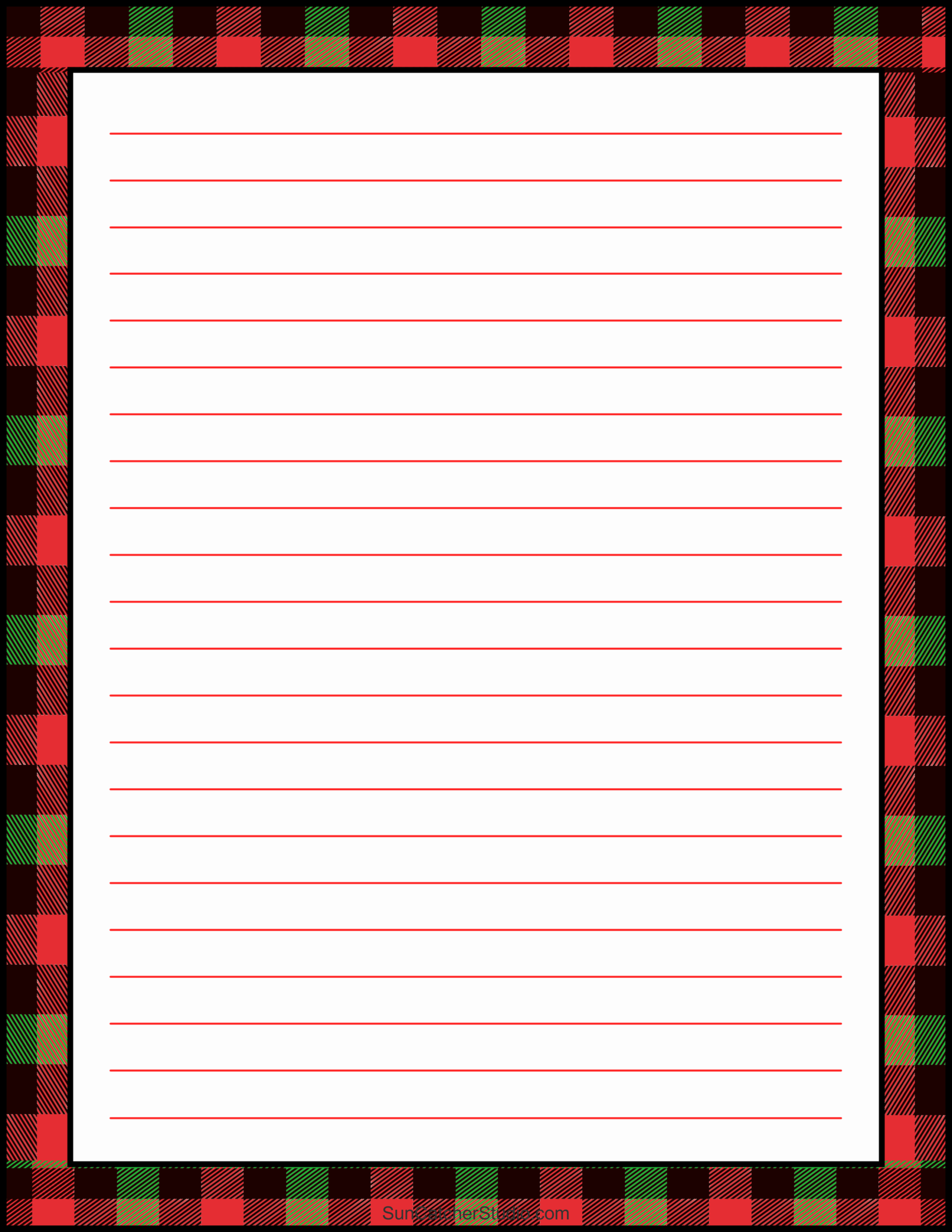 Free Printable Seasonal Letter Writing Template