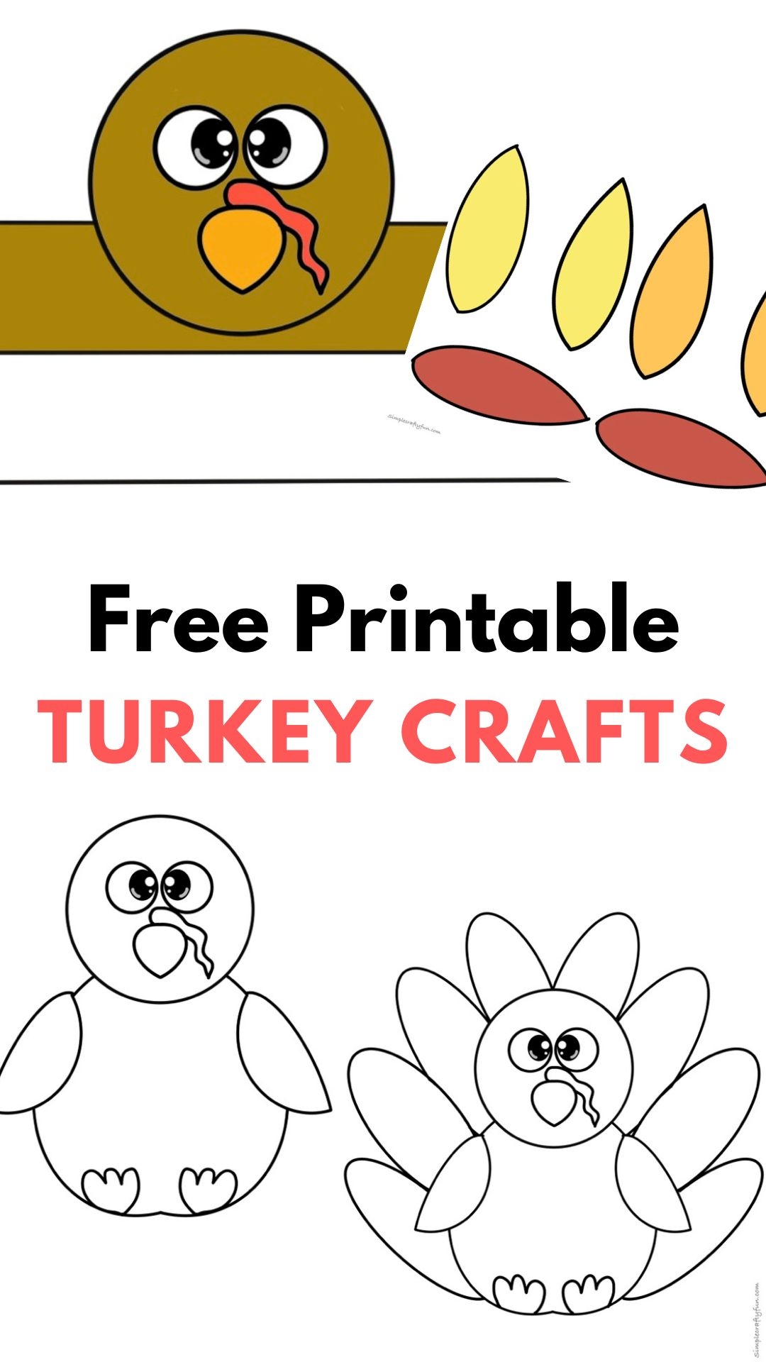 Free Printable Mermaid Turkey Template