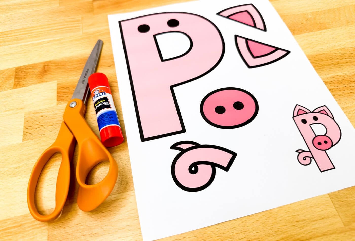 Free Printable Pig Tail Template