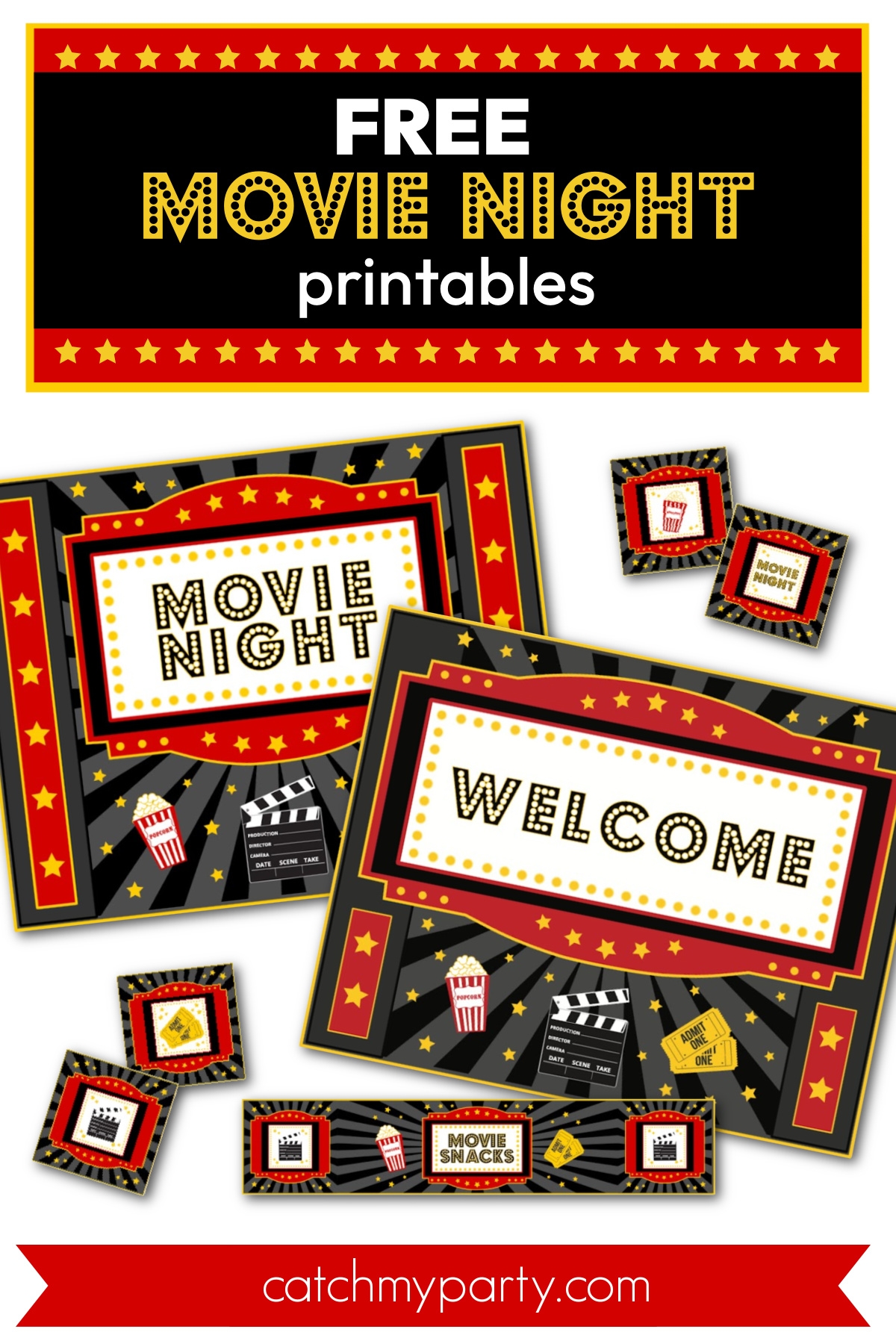 FREE Printables To Level Up Your Movie Night Catch My Party FREE Printables To Level Up Your Movie Night Catch My Party