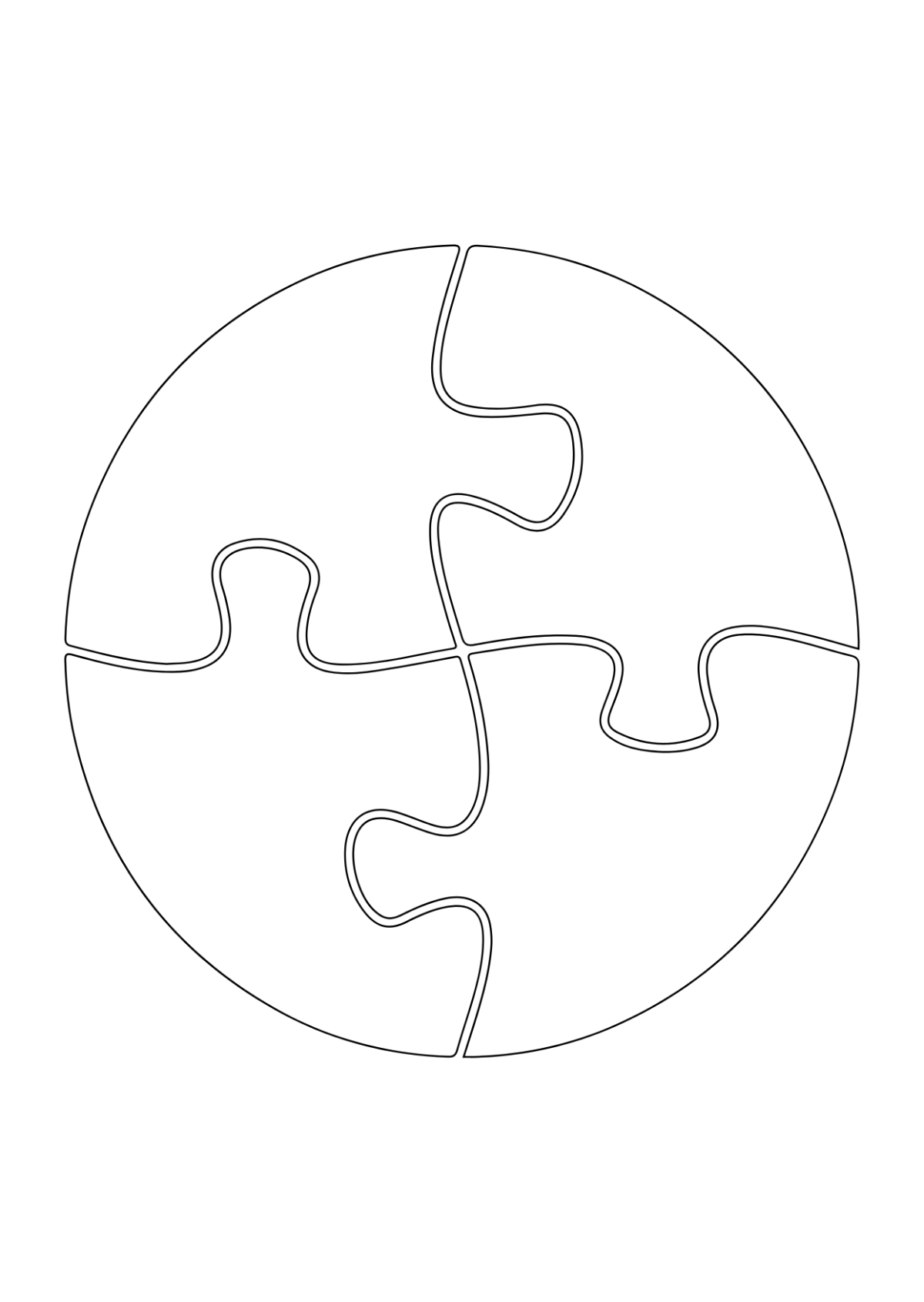 Free Puzzle Piece Stencil Template To Edit Online