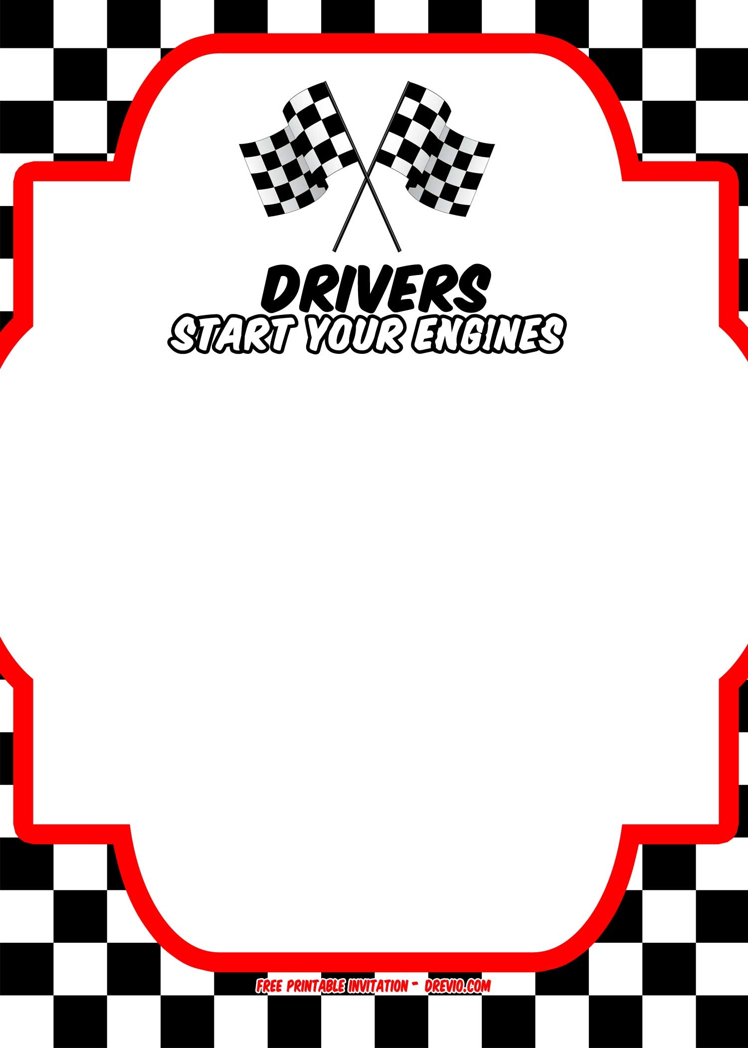 FREE Race Car Birthday Invitation Template Printable Download FREE Race Car Birthday Invitation Template Printable Download