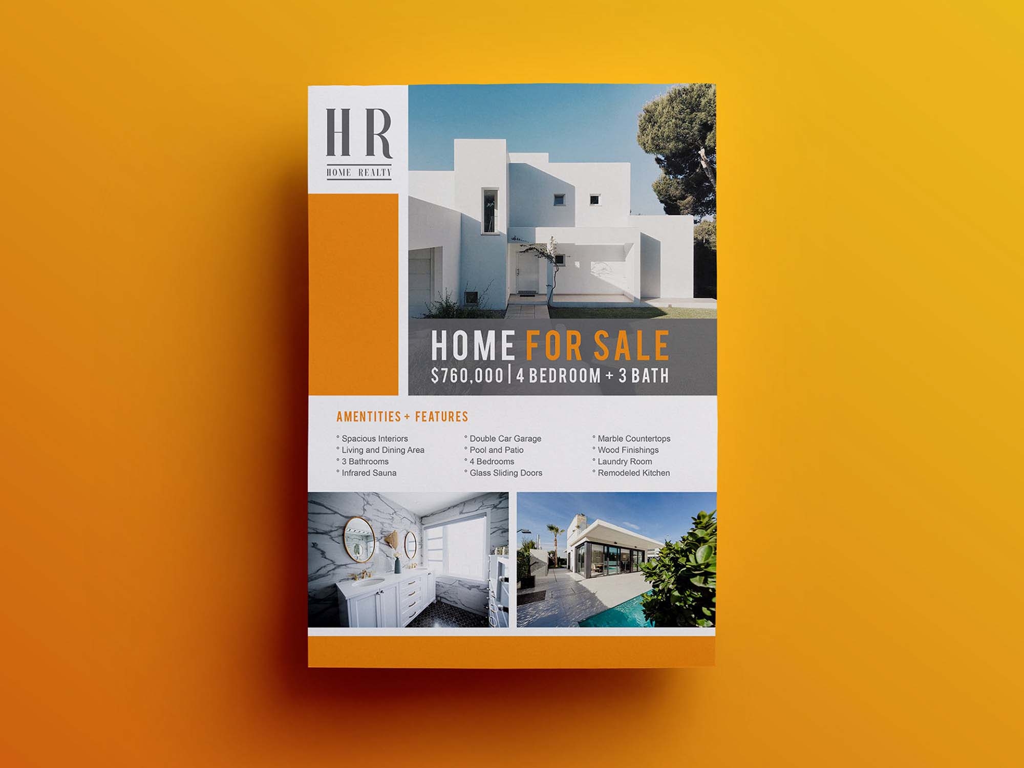 Free Real Estate Flyer Template AI 