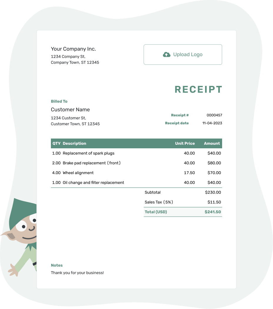 Free Receipt Template Business Templates Docelf Free Receipt Template Business Templates Docelf