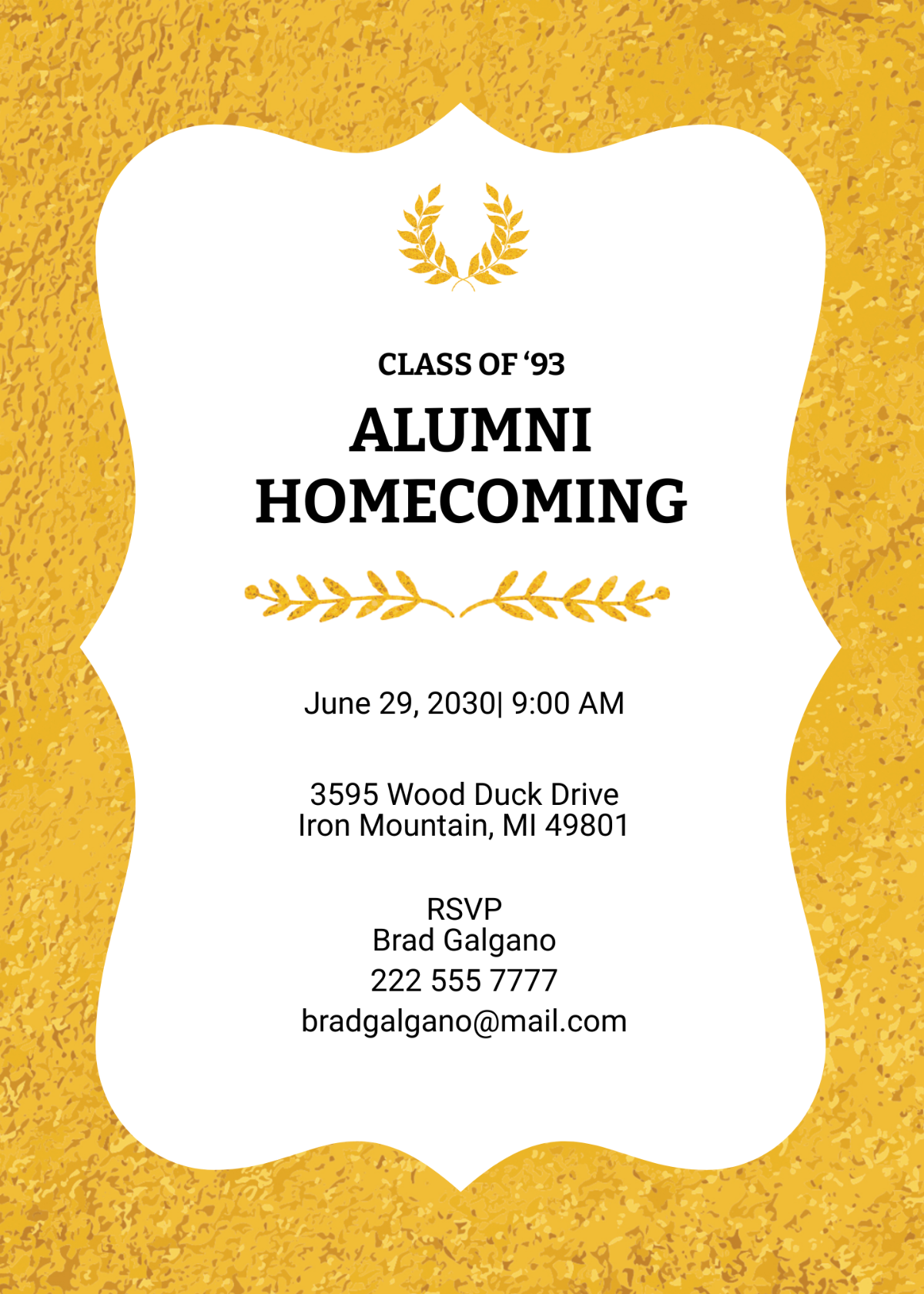 Free Reunion Invitation Templates Editable And Printable