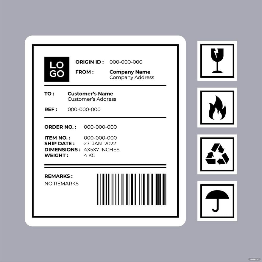FREE Shipping Label U0026 Examples Templates Download In Word Worksheets Library